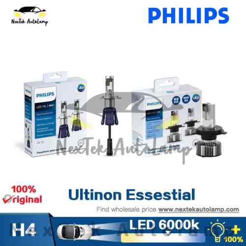 Philips Ultinon Essential LED H4 Car Motorcycle Headlight Single Double  Pack Hi/lo Beam 6000K 12V