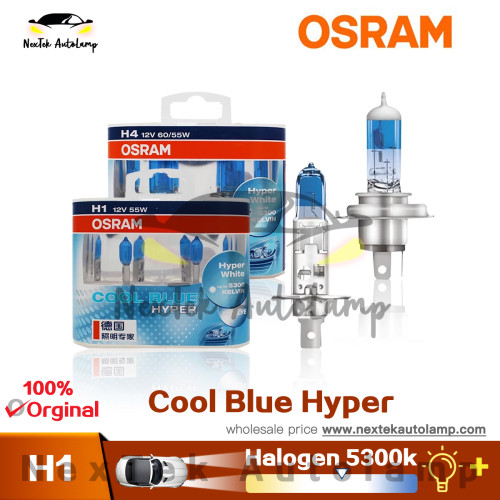 OSRAM Cool Blue Hyper H1 H4 H7 H11 9005 HB3 9006 HB4 5300K Car Halogen  Headlight