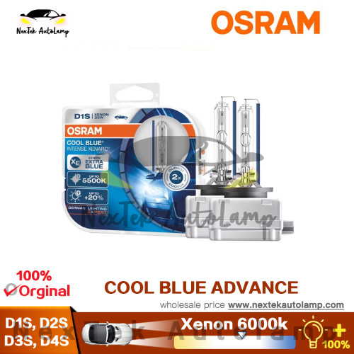 OSRAM D1S D2S D3S D4S CBA Xenon HID Cool Blue Advance 12V 6000K Mega White  Car Xenon Headlight Light Auto Genuine Hi/lo Beam, 1x