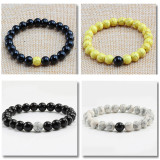 1PCS Couples Distance Strand Bracelet for Men Women Classic Natural Stone Yin Yang Beaded Bracelets Jewelry Gif