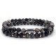 Bracelet For Men and women Fashion Hot Luxury Couple Bracelets 8mm Natural Stone Bead 