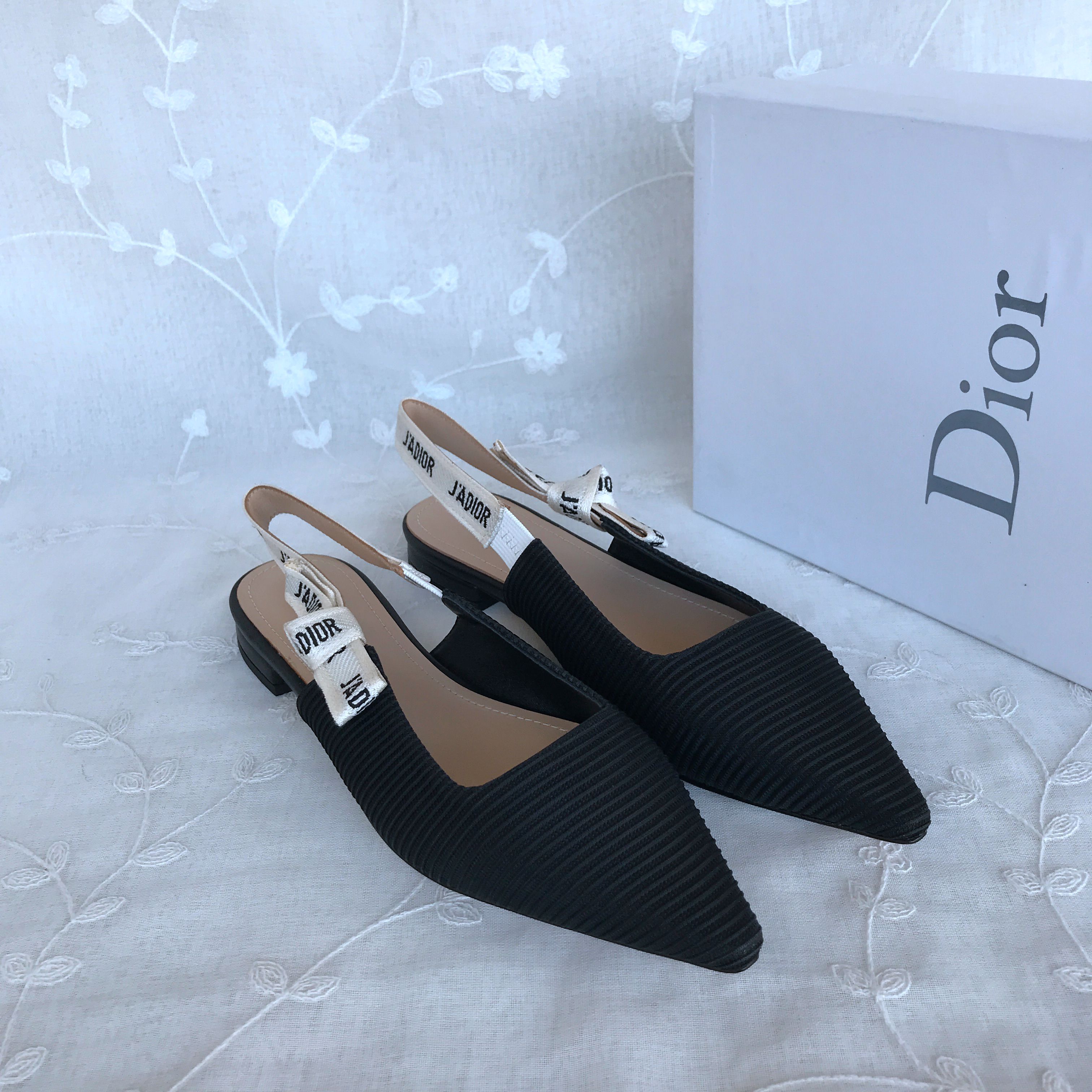 Dior Flat Sandals  Canvas 424626