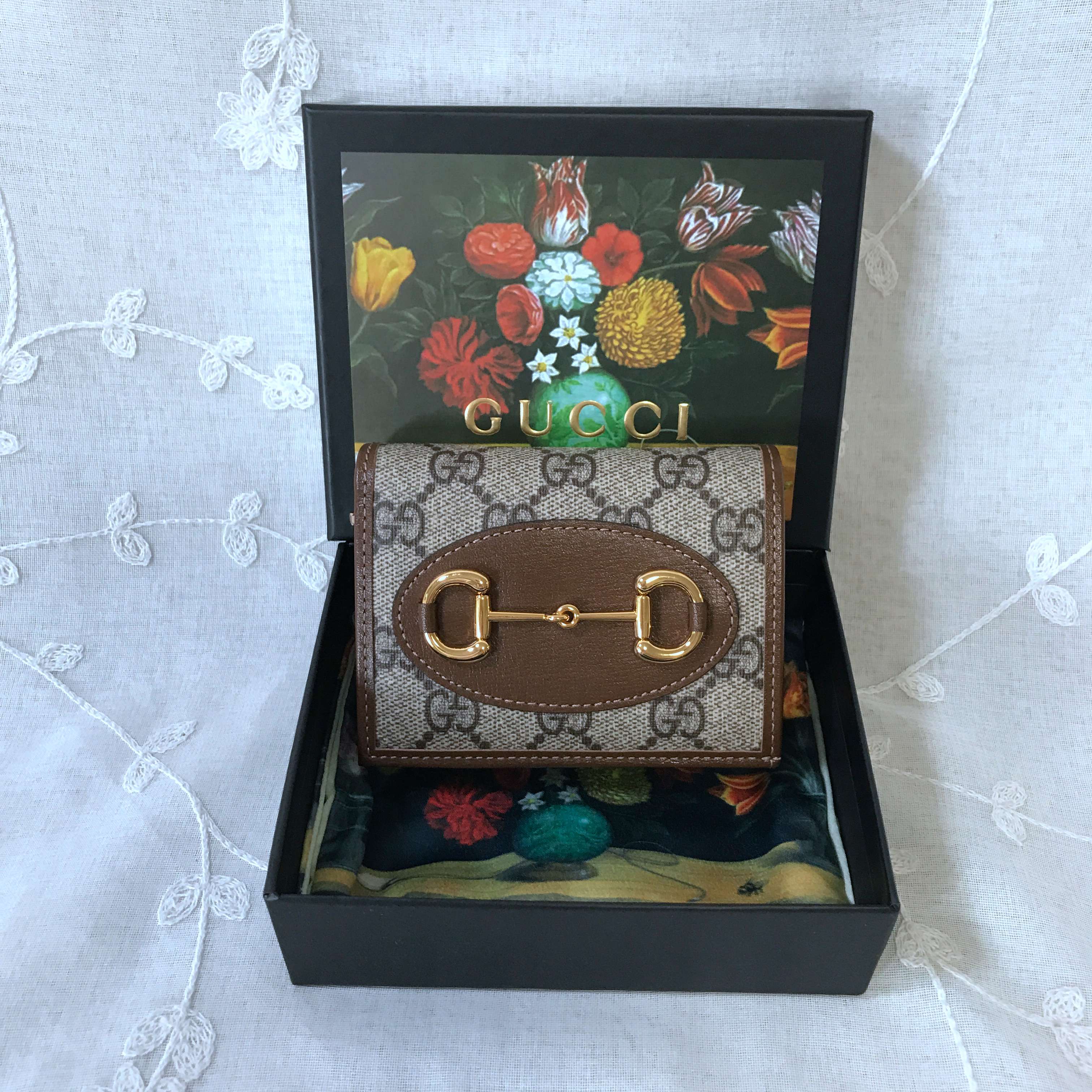 Gucci Horsebit 1955 card case wallet 621887