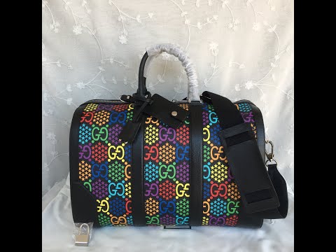 Gucci Black Psychedelic carry-on duffle bag 601294