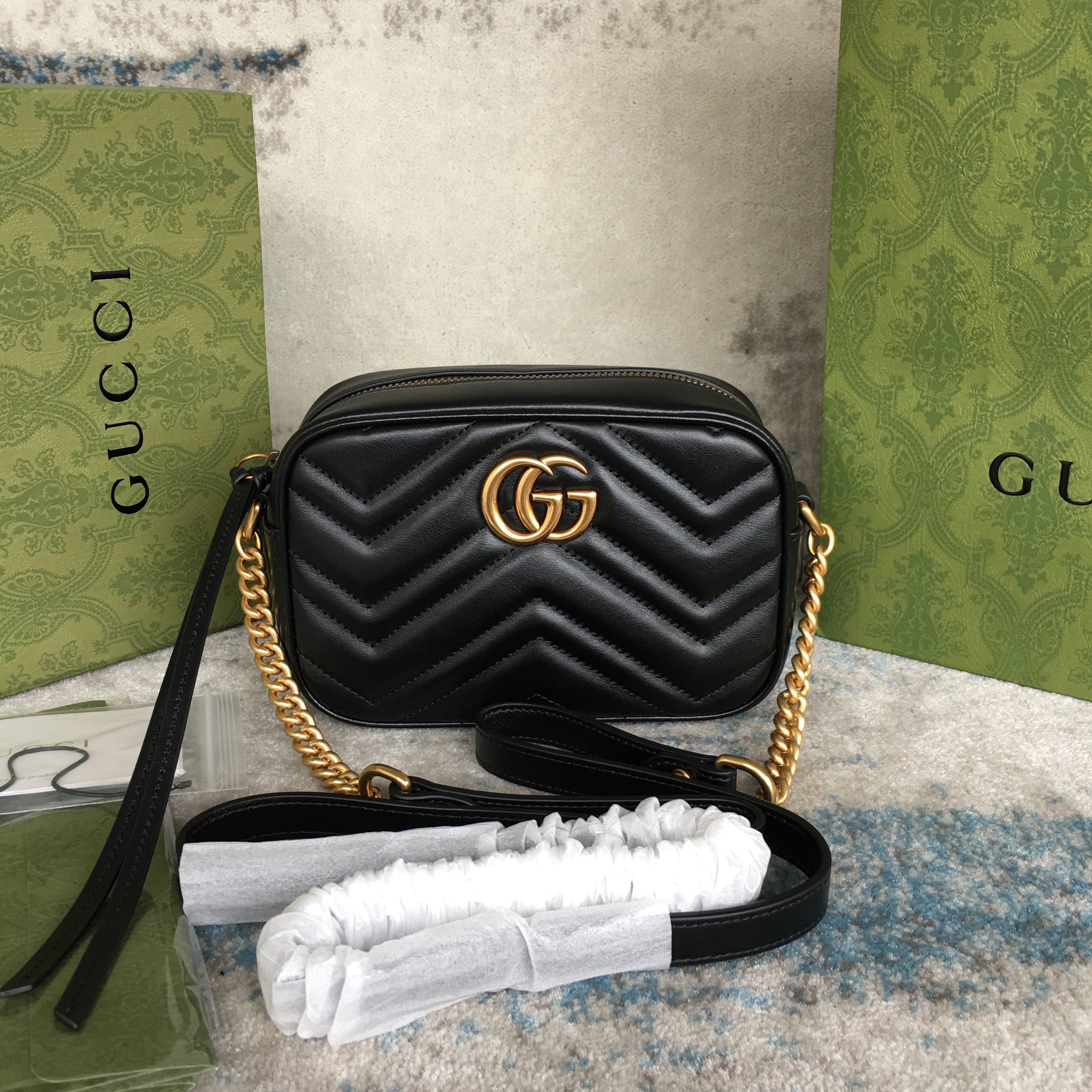 Gucci Marmont matelassé mini bag 448065