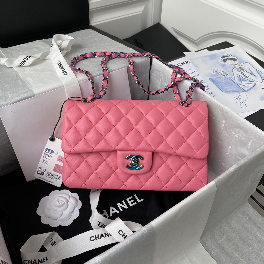 Chanel Matelasse Small Classic Handbag, Black