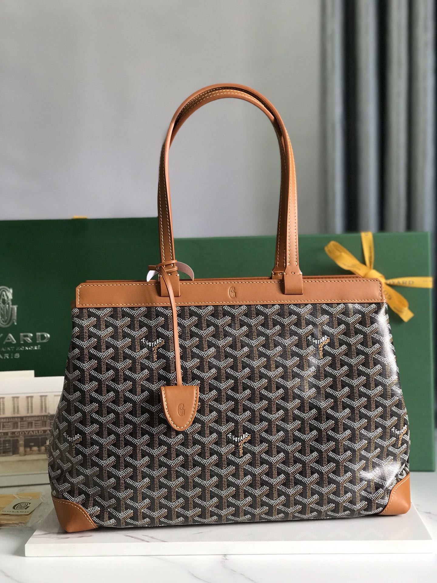 GOYARD Tote Bellechasse Biaude 020161 36x15x27cm