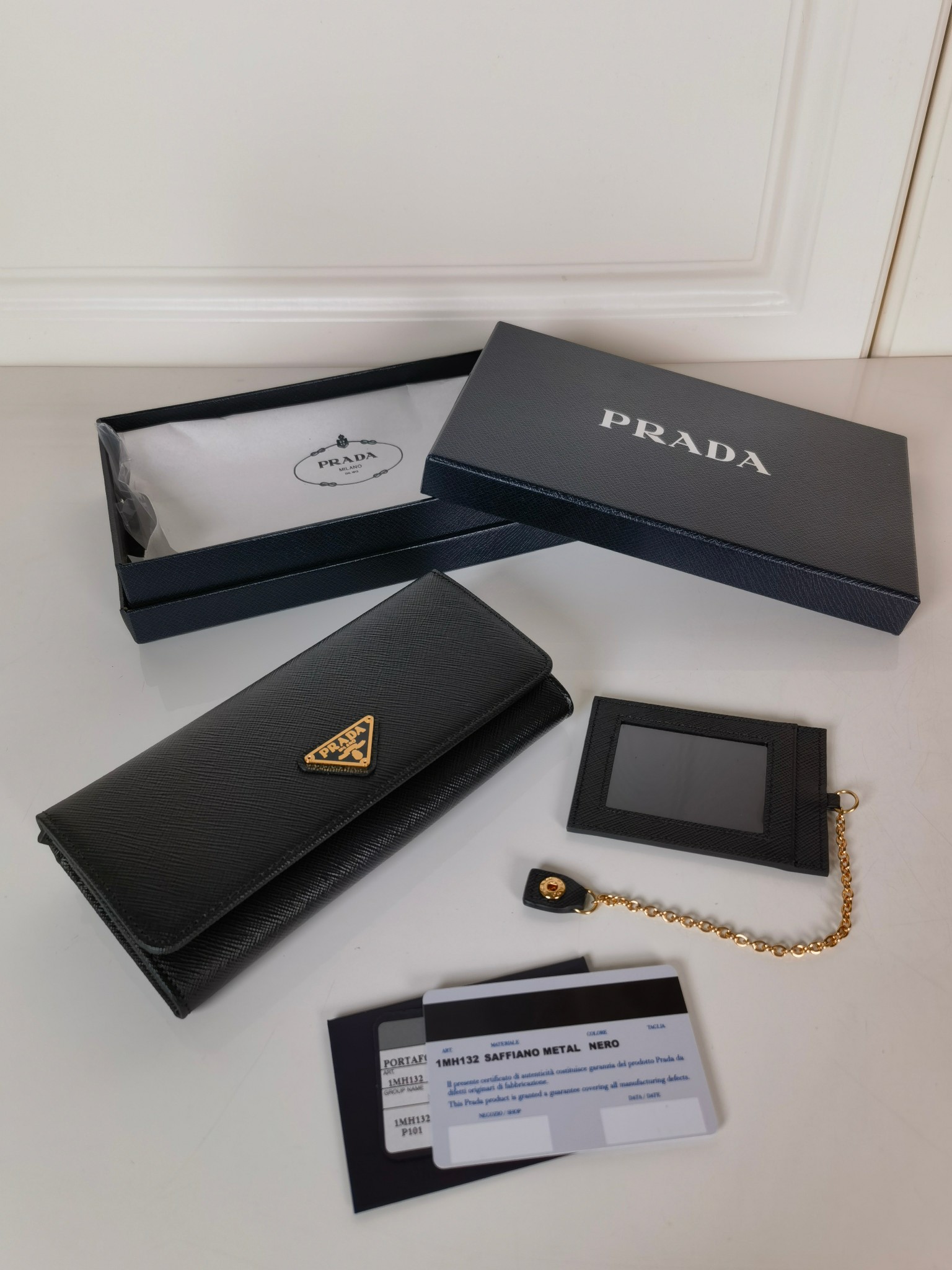 Prada Portafoglio 1MH132 18.7x9.5cm