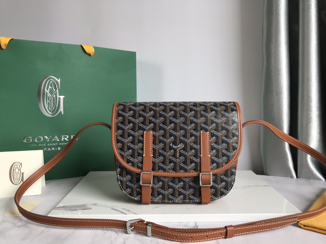 GOYARD Belvédère 098049 21.5×13.5×9Cm