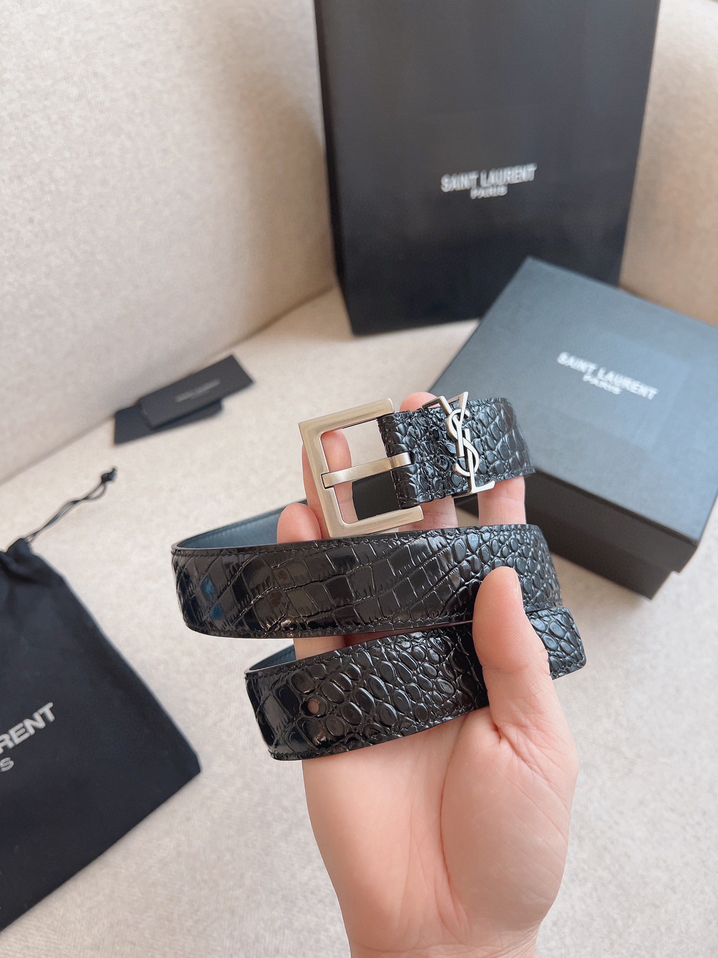 Cintura YSL 2024' 2cm