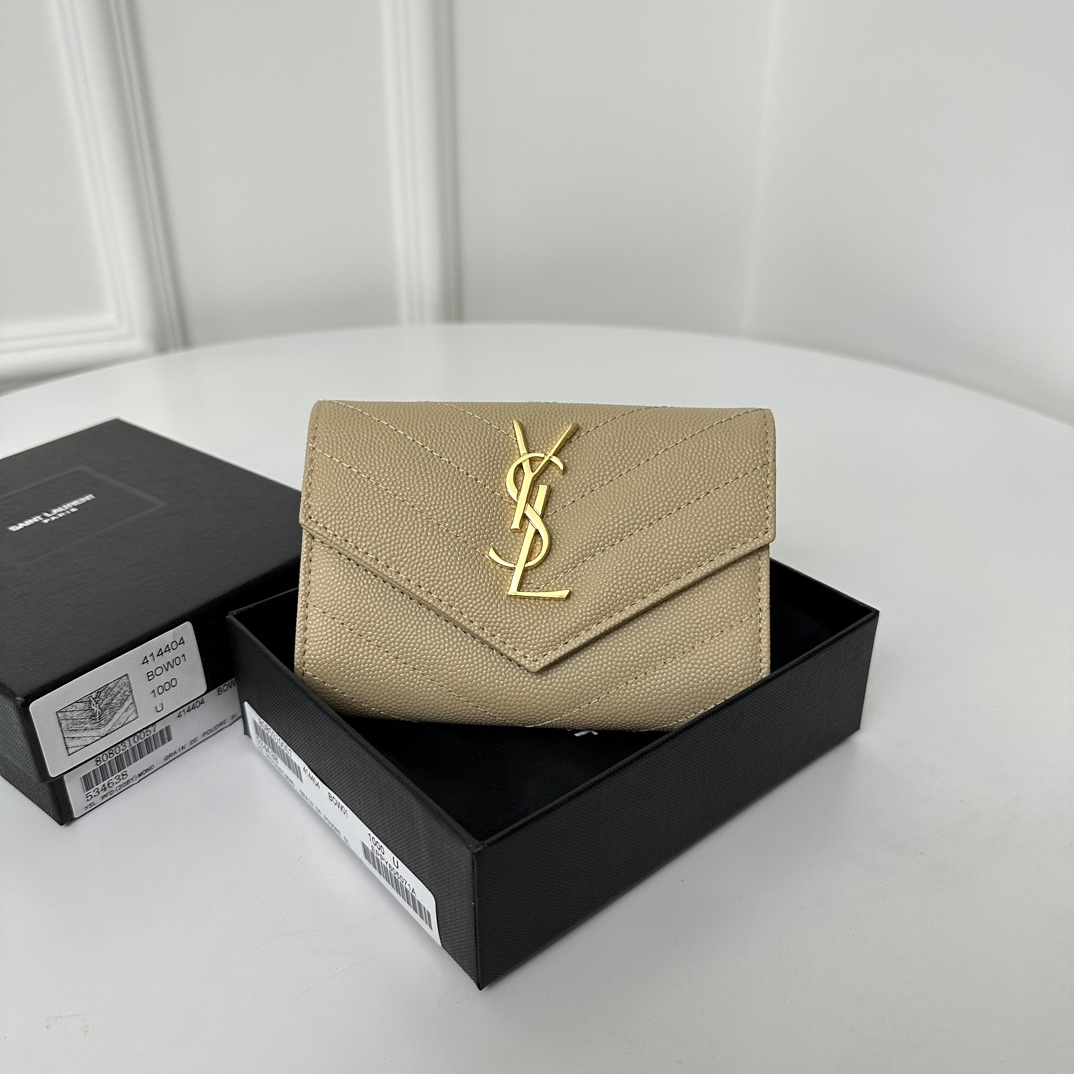 Portafoglio YSL 414404M 13.5×9.5×3cm