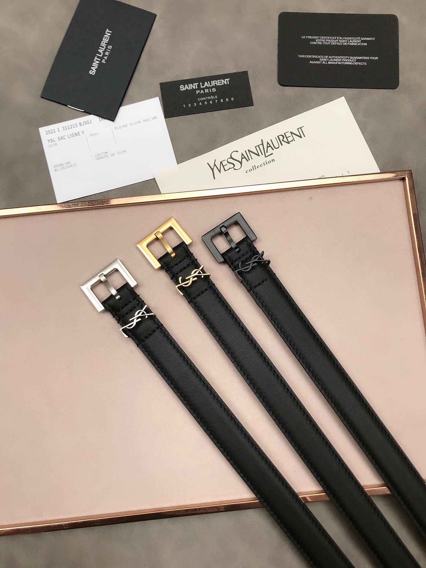 Cintura YSL 2024' 2cm