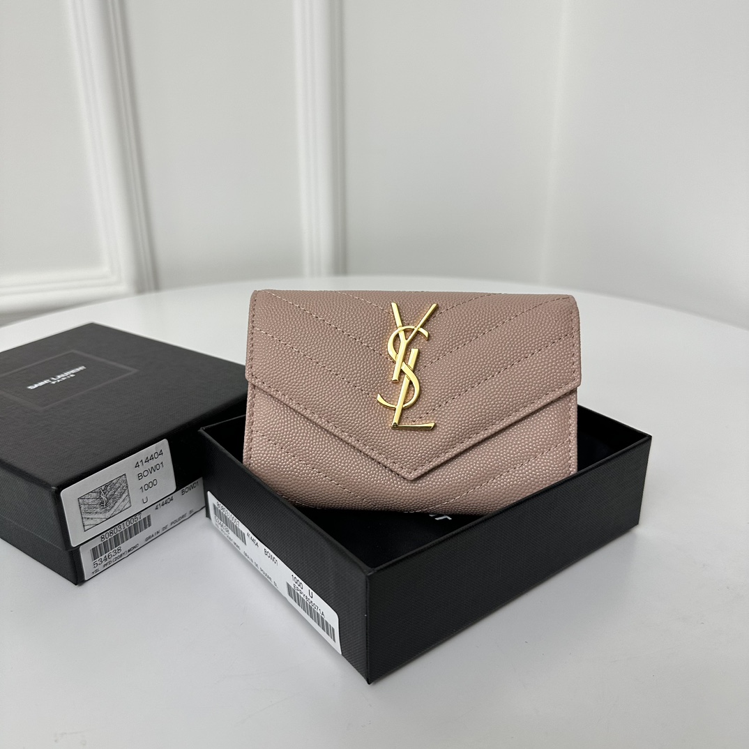 Portafoglio YSL 414404M 13.5×9.5×3cm