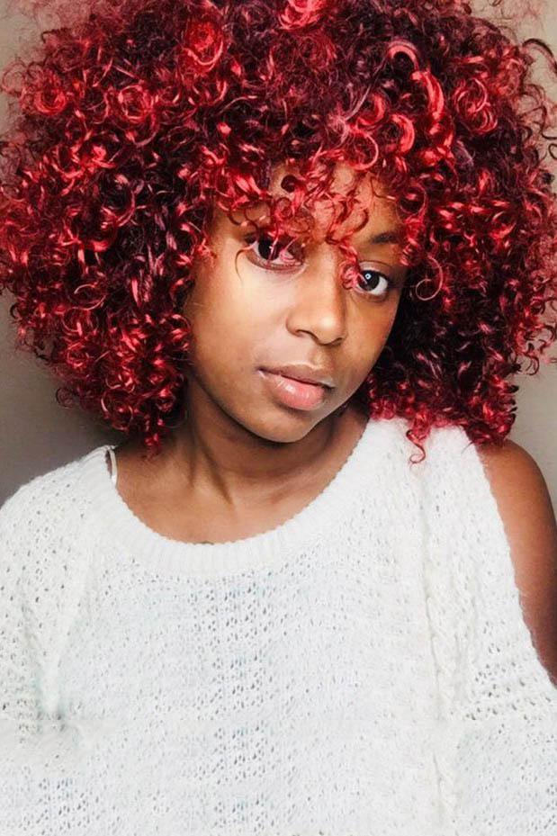 US$ 18.89 - Short Red Small Curly Wigs - www.lvlyshe.com