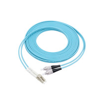 Fiber optic patch cord LC-FC 10G OM3 multi mode 2 cores 1-150M customizable