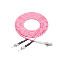 Fiber optic patch cord LC-ST 10G OM4 multi mode 2 cores 1-150M customizable