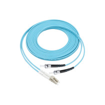 Fiber optic patch cord LC-ST 10G OM3 multi mode 2 cores 1-150M customizable