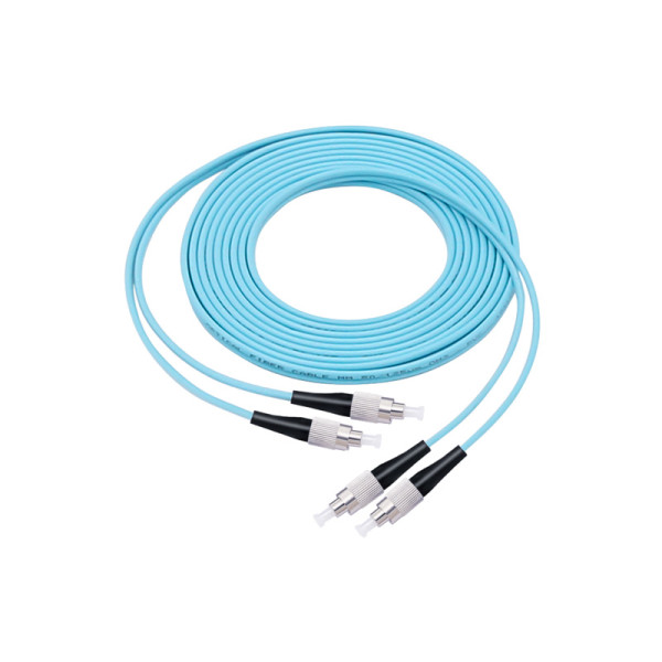 Fiber optic patch cord FC-FC 10G OM3 multi mode 2 cores 1-150M customizable