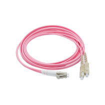Fiber optic patch cord LC-SC 10G OM4 multi mode 2 cores 1-150M customizable
