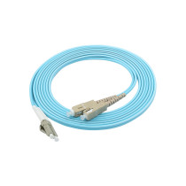 Fiber optic patch cord LC-SC 10G OM3 multi mode 2 cores 1-150M customizable