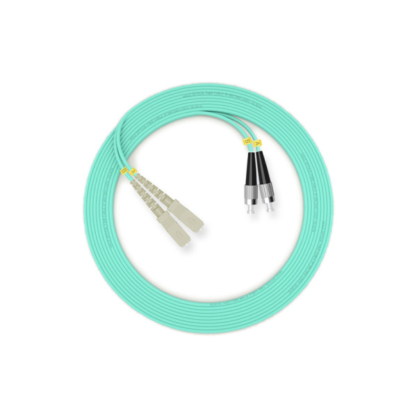 Fiber optic patch cord SC-FC 10G OM3 multi mode 2 cores 1-150M customizable