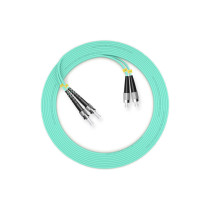 Fiber optic patch cord ST-FC 10G OM3 multi mode 2 cores 1-150M customizable