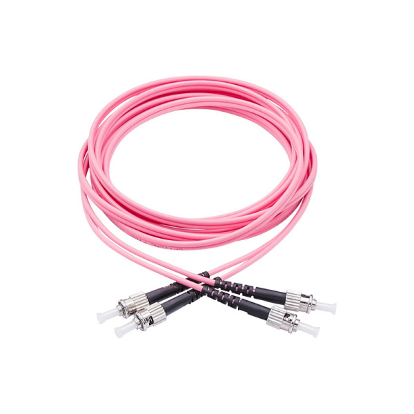 Fiber optic patch cord ST-ST 10G OM4 multi mode 2 cores 1-150M customizable
