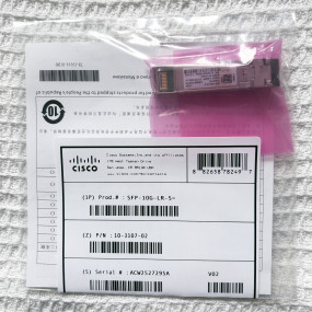 Cisco SFP-10G-LR-S 10GBASE-LR 1310nm 10km SFP+ Transceiver with Green Hologram Label
