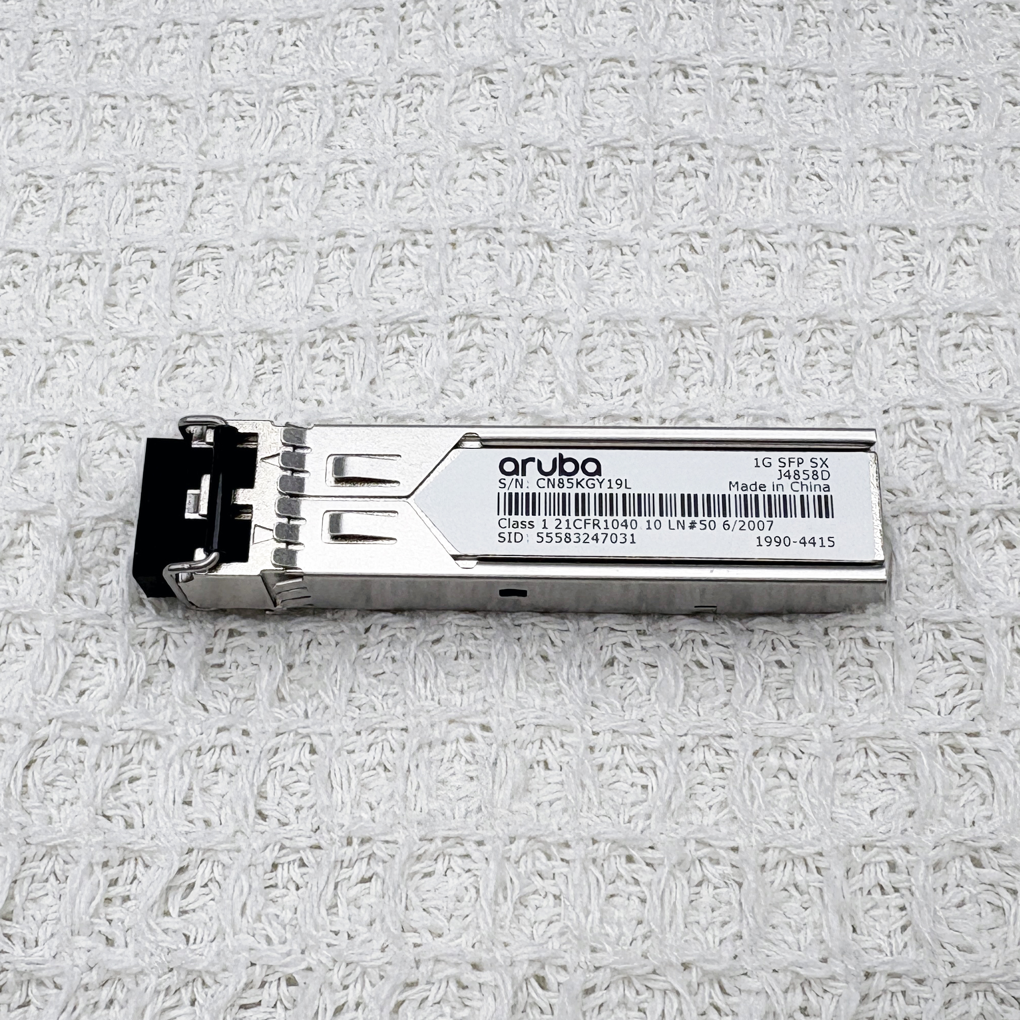 HPE Aruba J4858D 1G SFP LC SX 500m MMF Transceiver