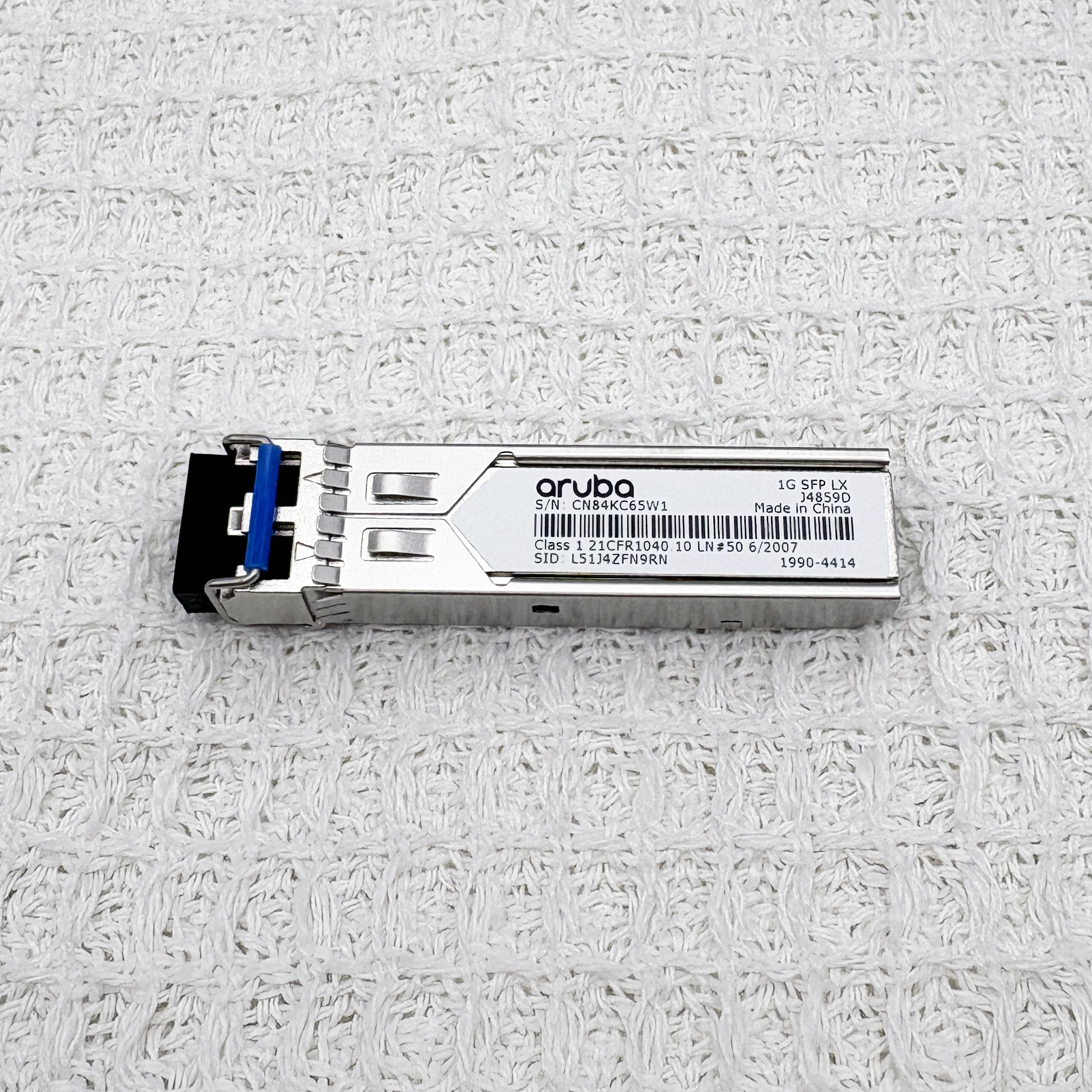 HPE Aruba J4859D 1G SFP LC LX 10km SMF Transceiver