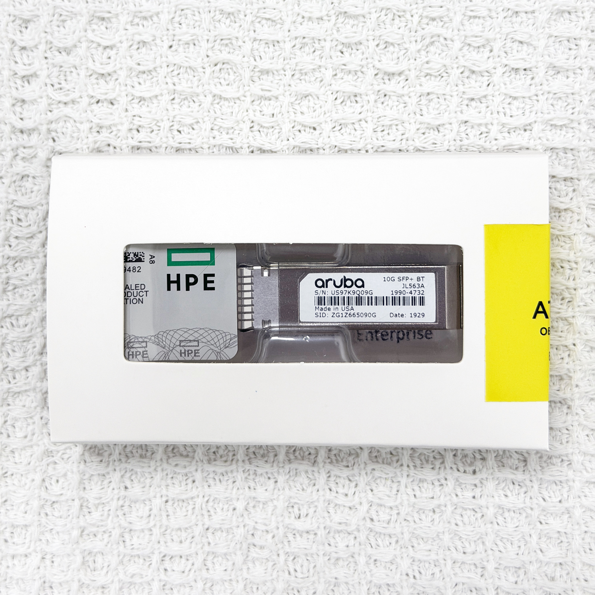 HPE Aruba JL563A 10GBASE-T SFP+ RJ45 30m Cat6A transceiver