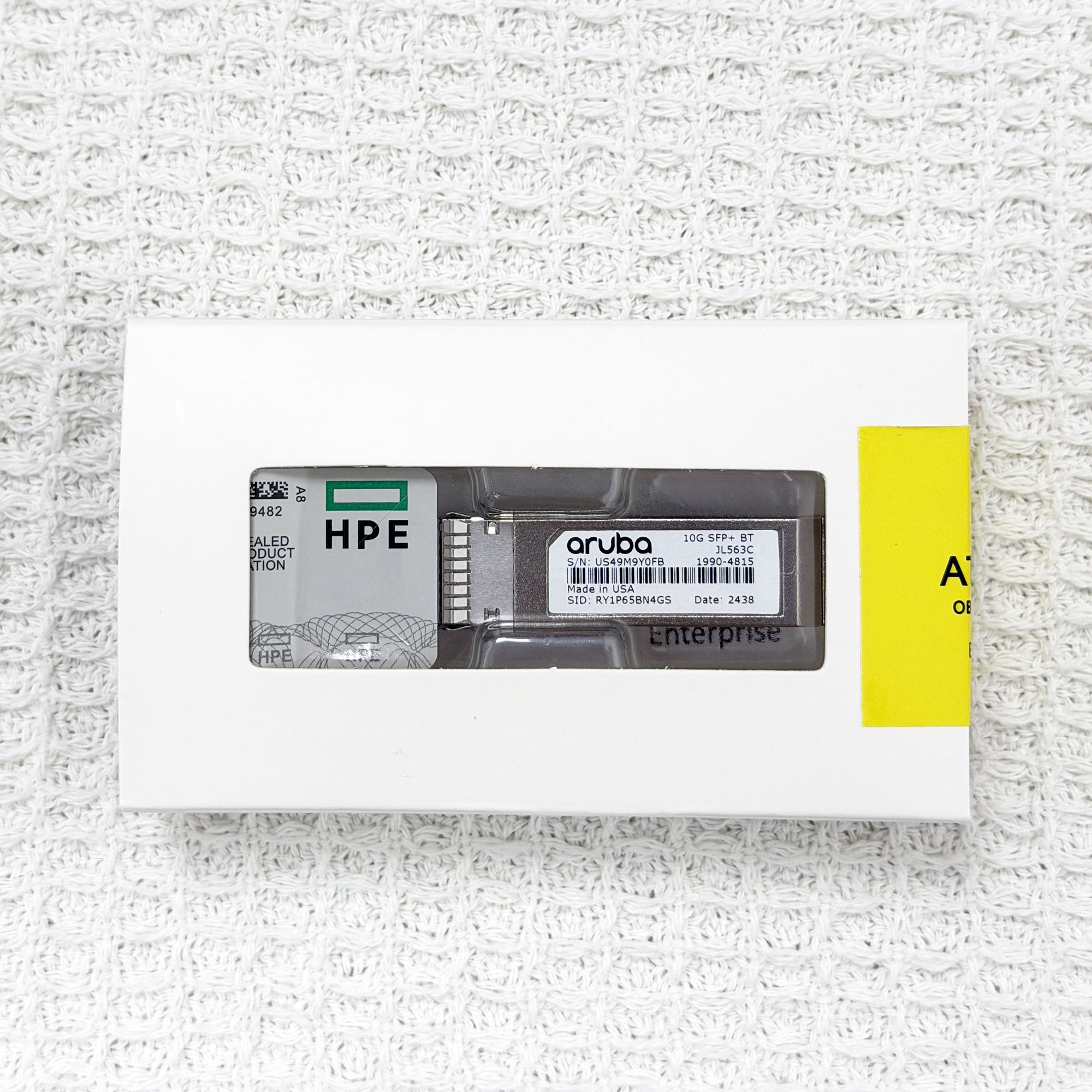 HPE Aruba JL563C 10GBASE-T SFP+ RJ45 30m Cat6A transceiver