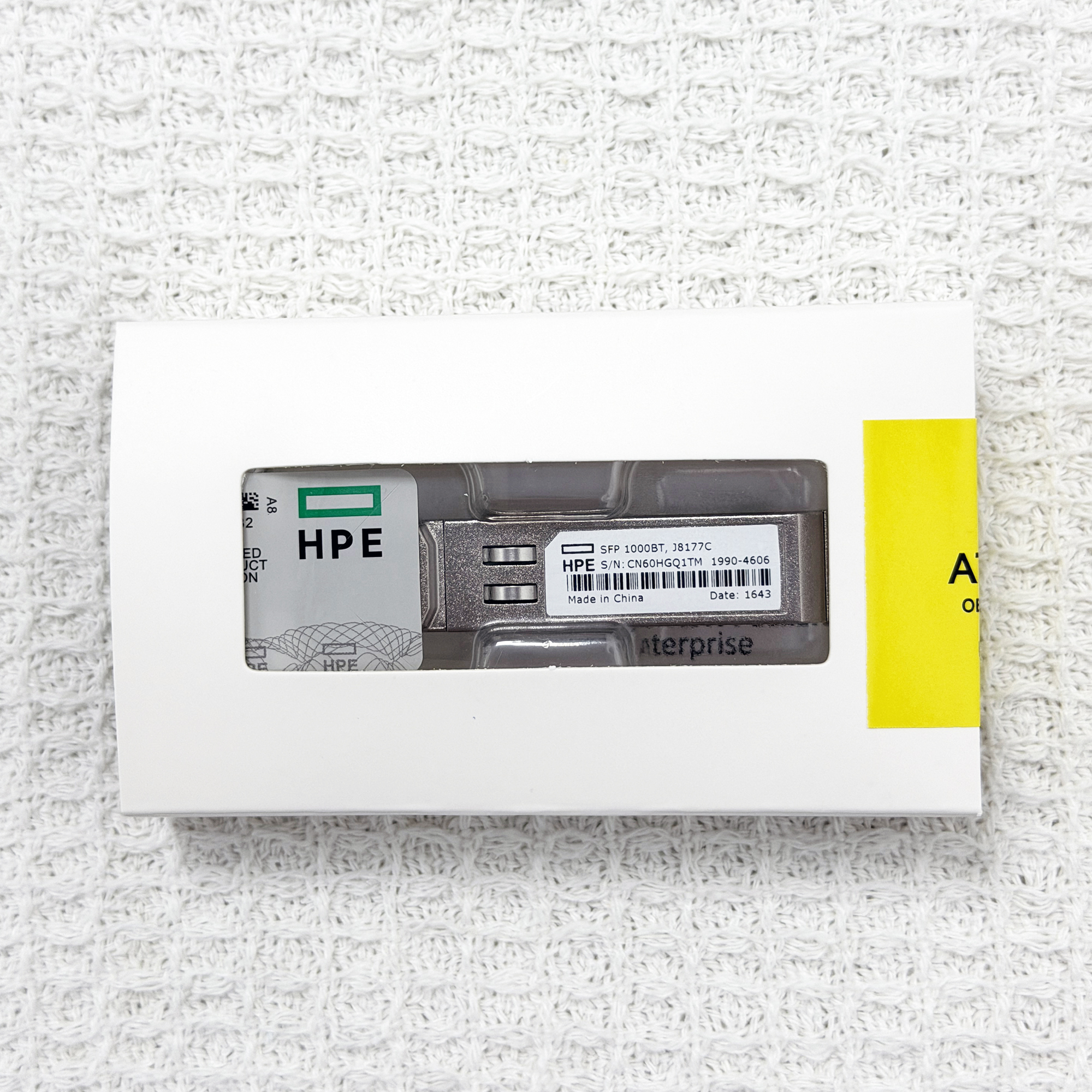HPE J8177C X121 1G SFP RJ45 T 100m Transceiver