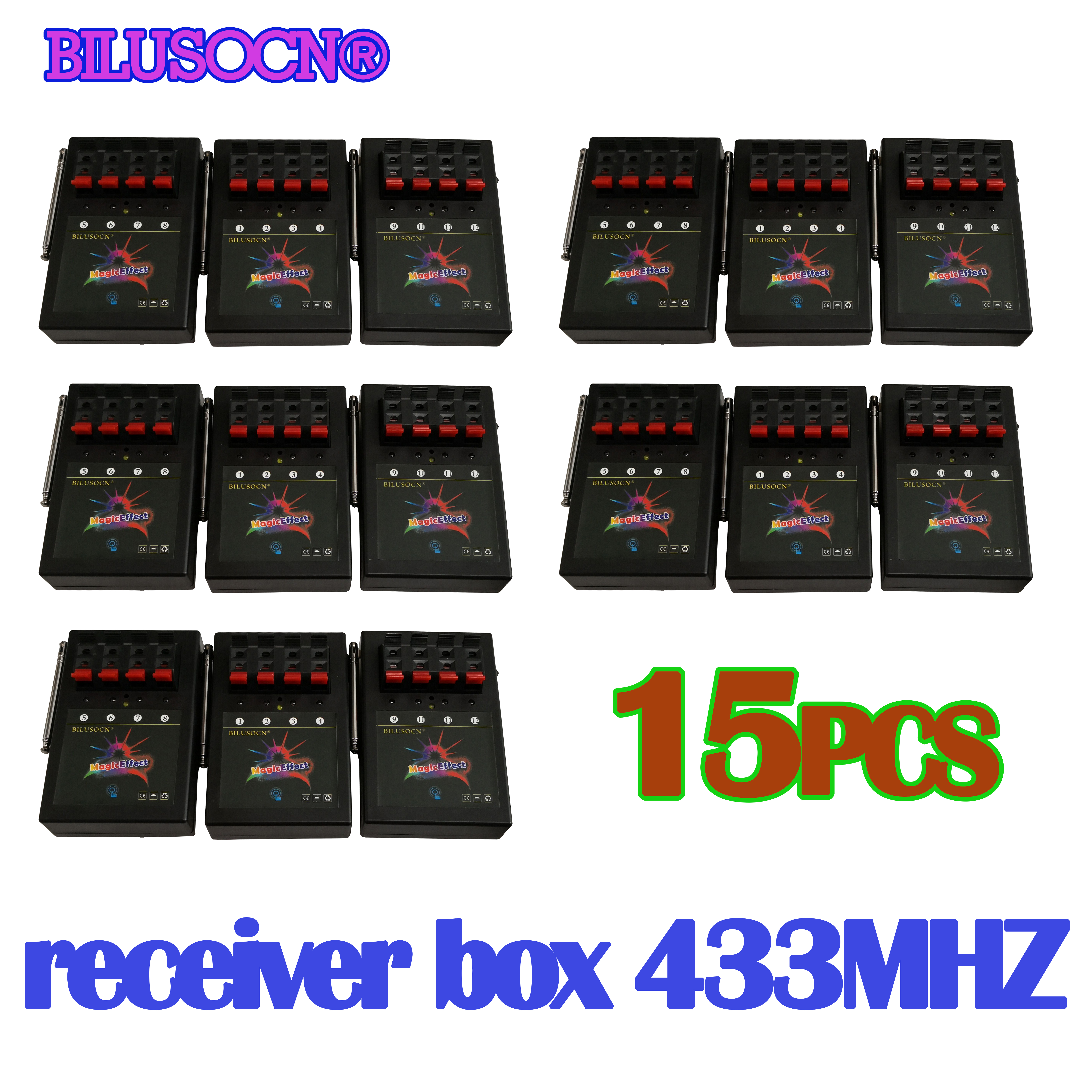 6PCS/lot 4 cues receiver box 433MHZ 