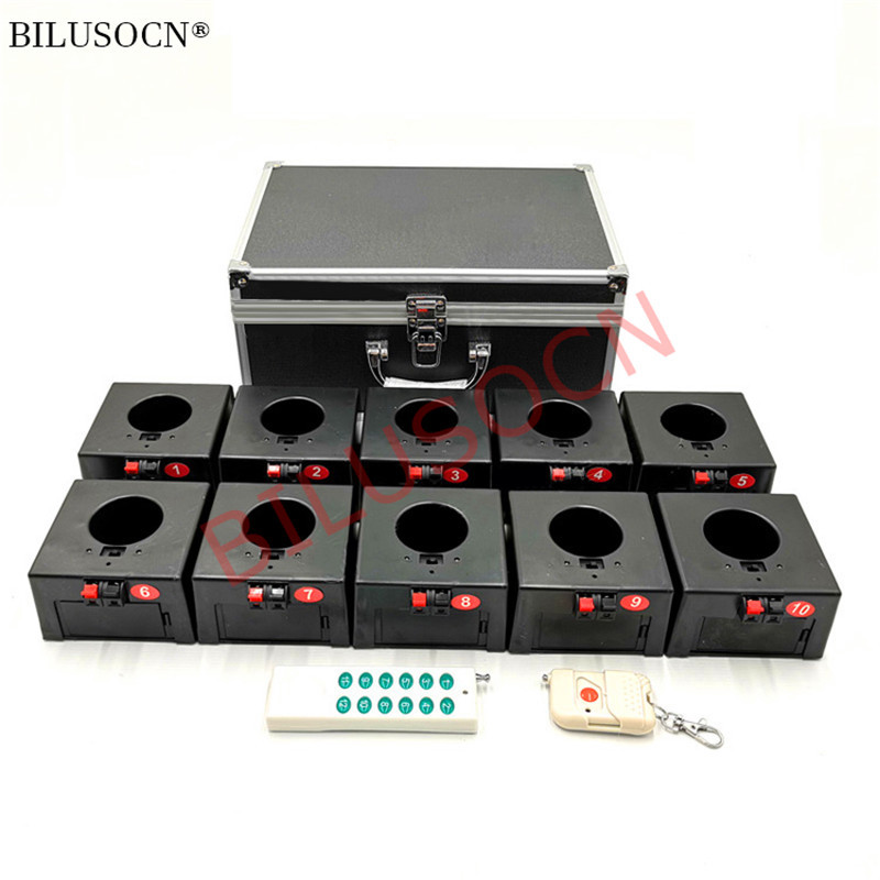 10 Cues Wireless Fireworks firing system Cold Firework Fountain Remote Control