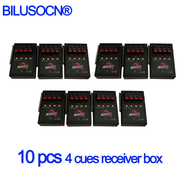 10 PCS 4 cues receiver box 433MHZ for fireworks firing system