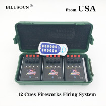 Shipping From USA 12 Cue Wireless Fireworks Firing system equipment+Igniter Remote control