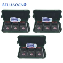 BILUSOCN 3 pcs 12 Cue Wireless Fireworks Firing system equipment+Remote control