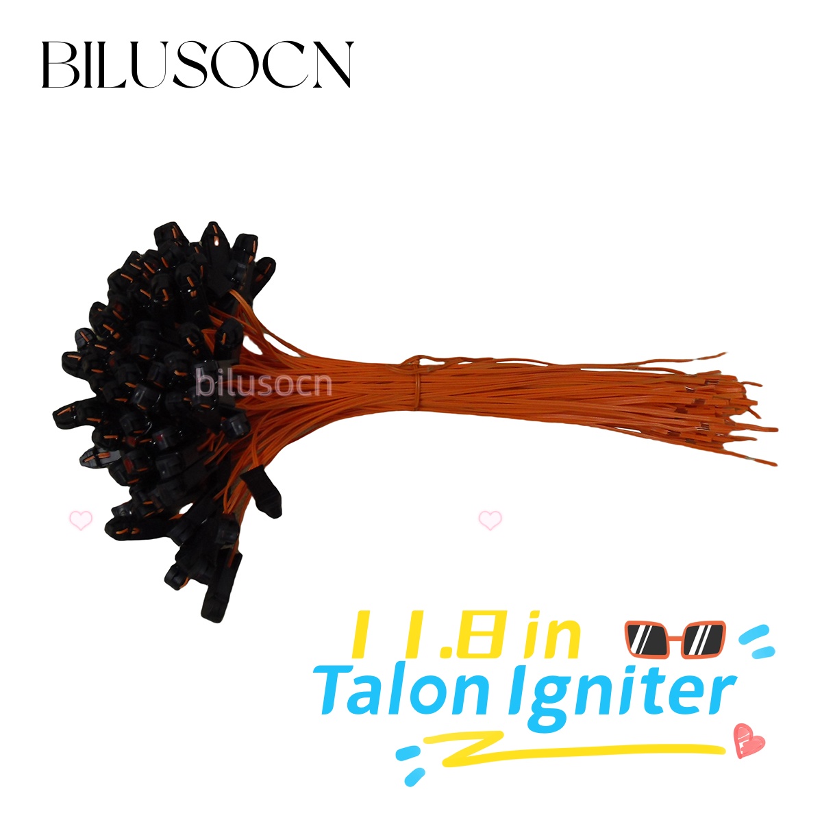 Shipping from USA 100pcs/lot Free shipping Yellowwire 0.3m Fireworks Firing system Safety Igniter