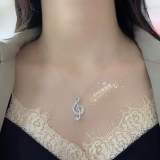 Note Diamond Necklace