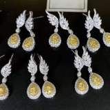 Angel Wings of Canary Drop Earrings