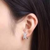 Cross Diamond Earring