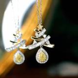  Christmas Gift    Christmas Tree Diamond Necklace