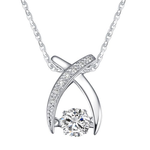 925 Sterling Silver  Necklace with AAAA CZ