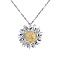 925 Sterling Silver  Necklace with AAA CZ 