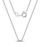 925 Sterling Silver 0.6mm Box Chain Necklace