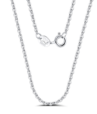 925 Sterling Silver 1.0mm Cable Chain Necklace