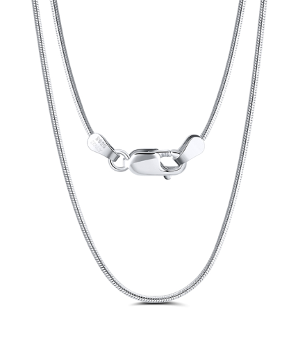 925 Sterling Silver 1.0mm Round Snake Chain Necklace