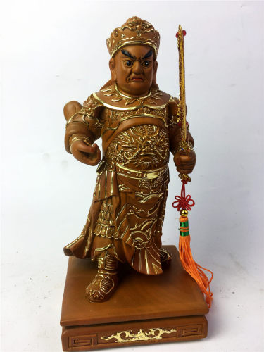 關平周倉/關公護法二度/描金/8寸8