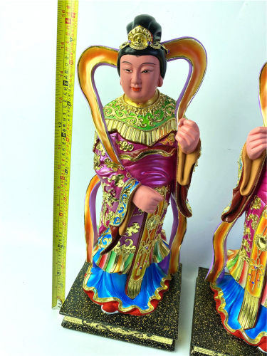 持扇宮女/日月宮女粉綫/珍珠漆/尺三